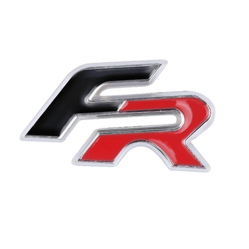 Black red metal decal - metal, fr