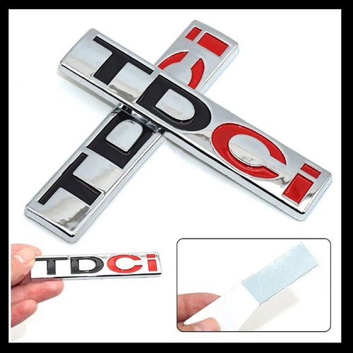 Tdci chrome red badge - chrome,
