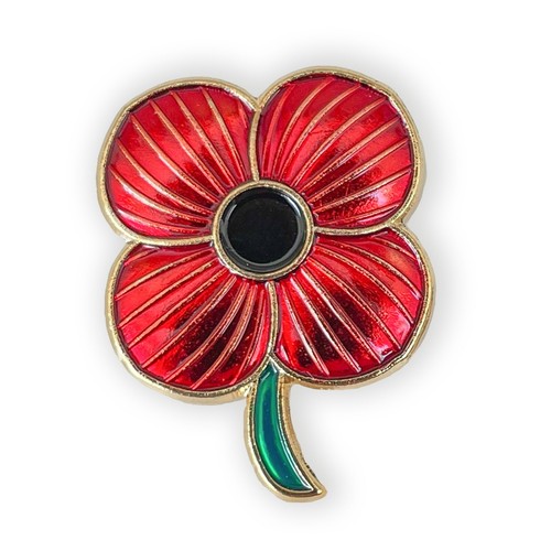 Red poppy enamel pin - poppy¹,