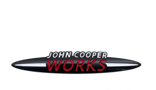 135mm black red rear badge - 135mm,