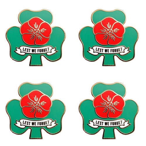 4pcs irish red - irish, poppyday