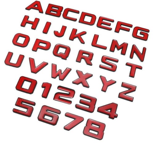 Metal car letters - metal, badge