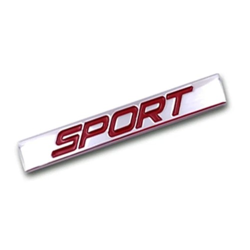 Sport metal badge emblem red - metal,