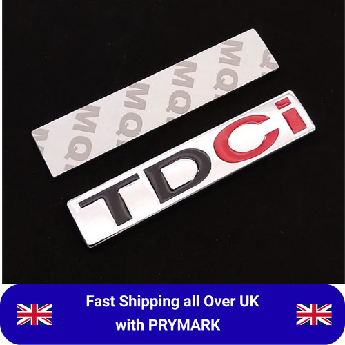 Tdci chrome red badge - chrome, abs