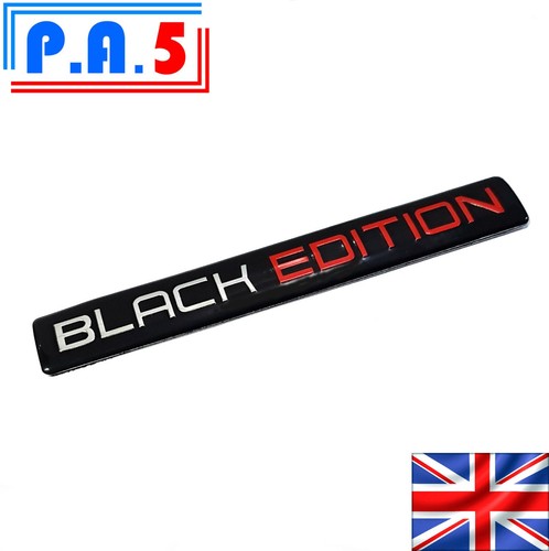 Black edition car - edition, badge