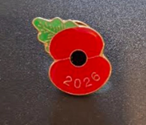 Pin badge red pop 2026 - pop-ey,