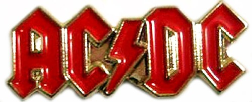 Metal enamel pin - -, acdc