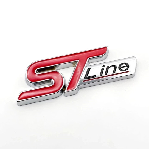 Silver red line metal - red,