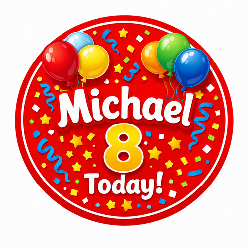 Personalised birthday badge - personalised,