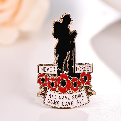 Red enamel pin brooch 2026 - red,