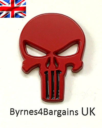 Car badge decal skull punisher - skull,