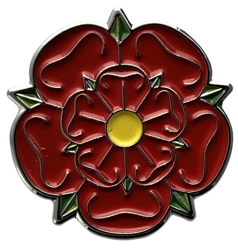 Red rose lapel pin badge - lapel,