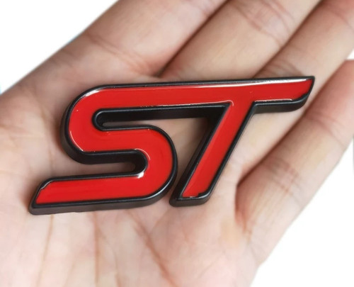 Badge 72mm red black - badge,