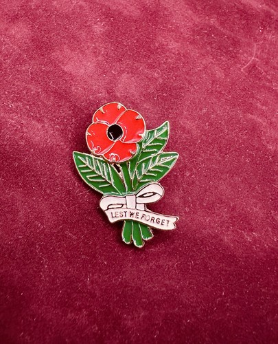 Nice poppie pin red flower - pin,