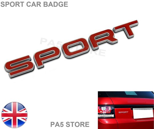Sport badge red chrome - red,