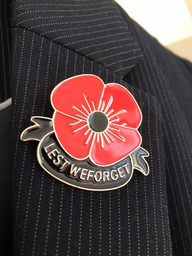 Red poppybadge flower - ,