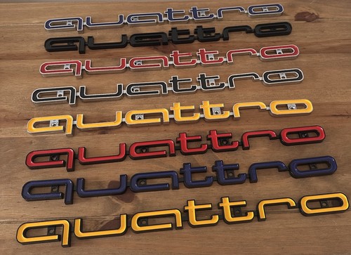 Quattro badge for honeycomb - quattro,