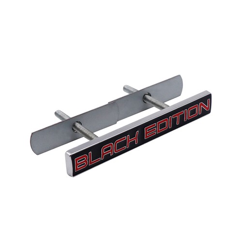 Metal grille edition logo - metal,