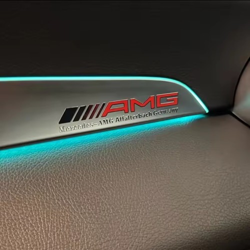 Amg red interior - interior, emblem