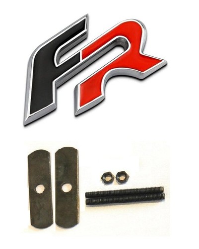 Black red gril badge - x, /
