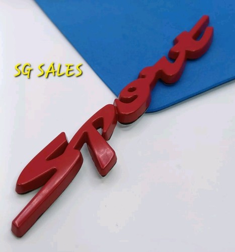 Red sport metal - badge, car