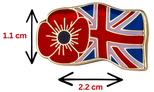 Red flower union flag - flower,