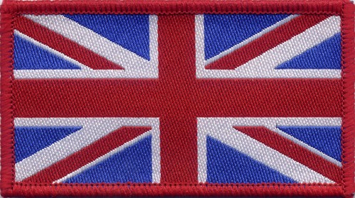 Union jack flag badge patch - flag,